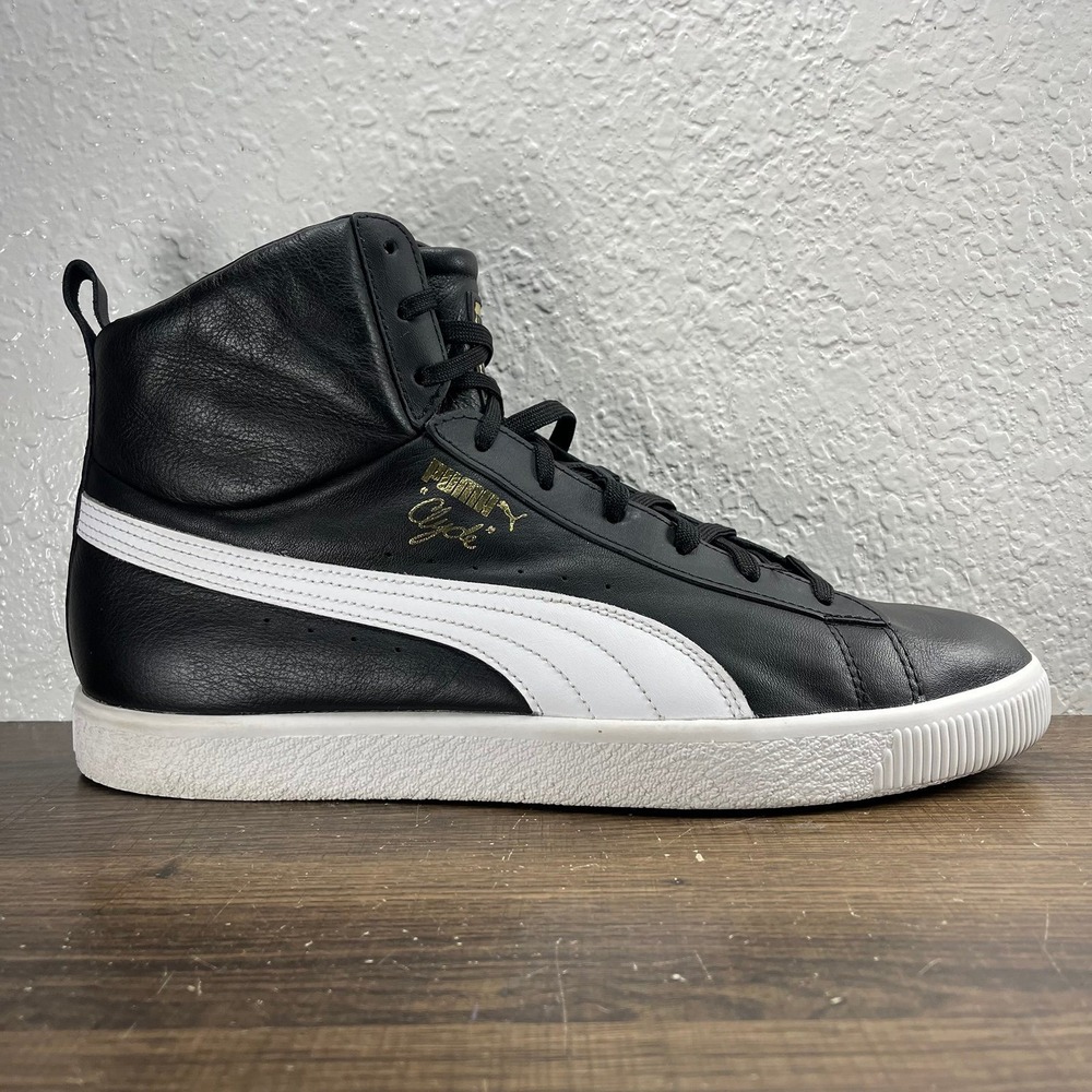 Puma Clyde Mid Men's Black Shoes - Men's Size 13